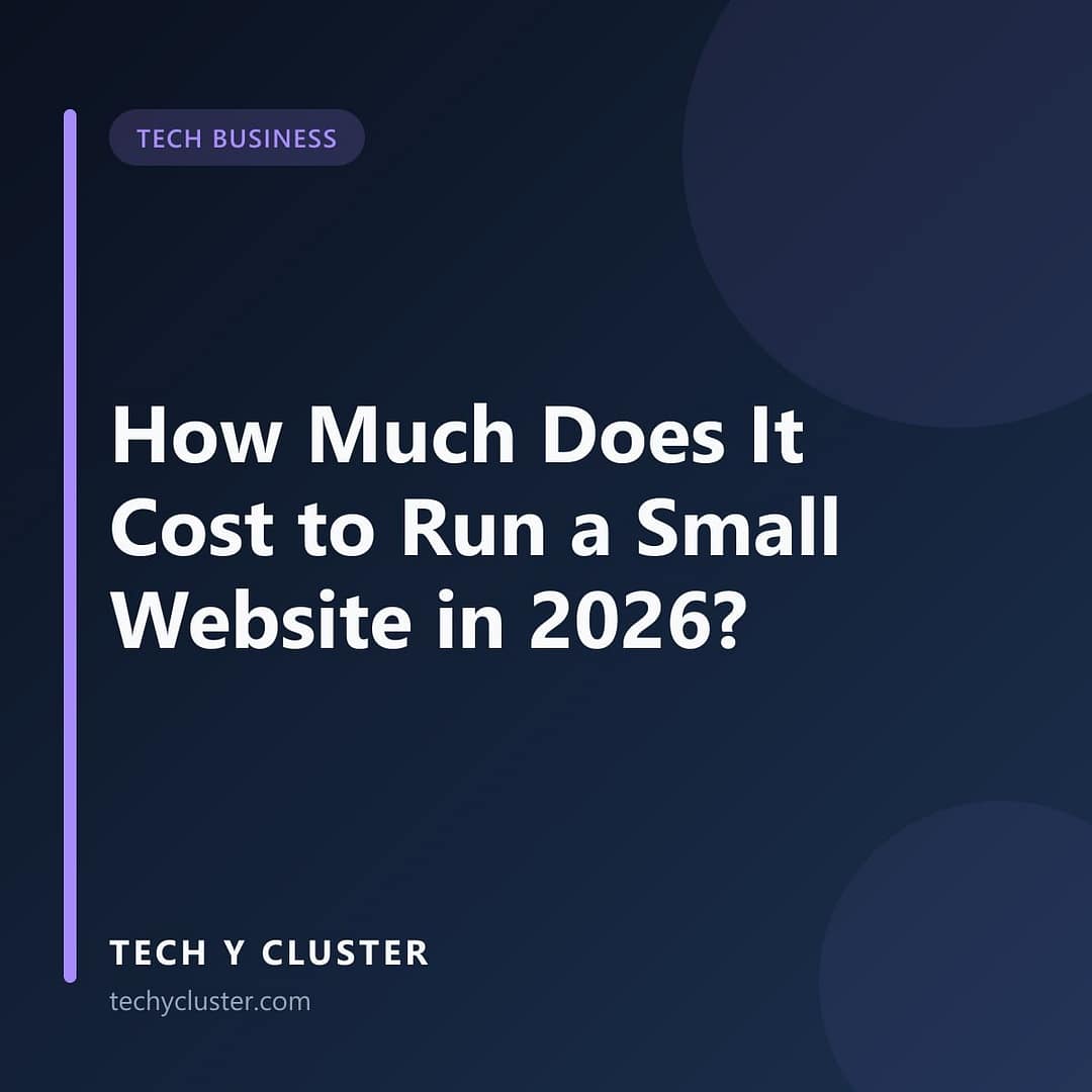 Title card: How Much Does It Cost to Run a Small Website in 2026?