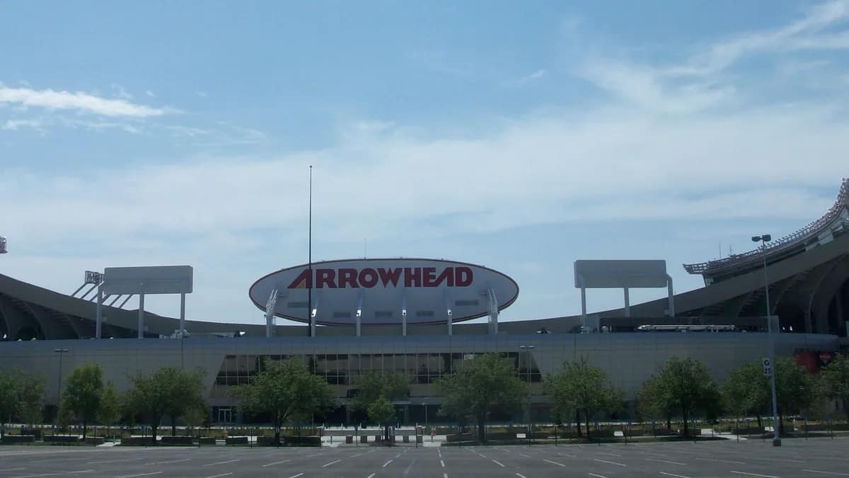 Arrowhead Stadium in Kansas City where the Chiefs host home games