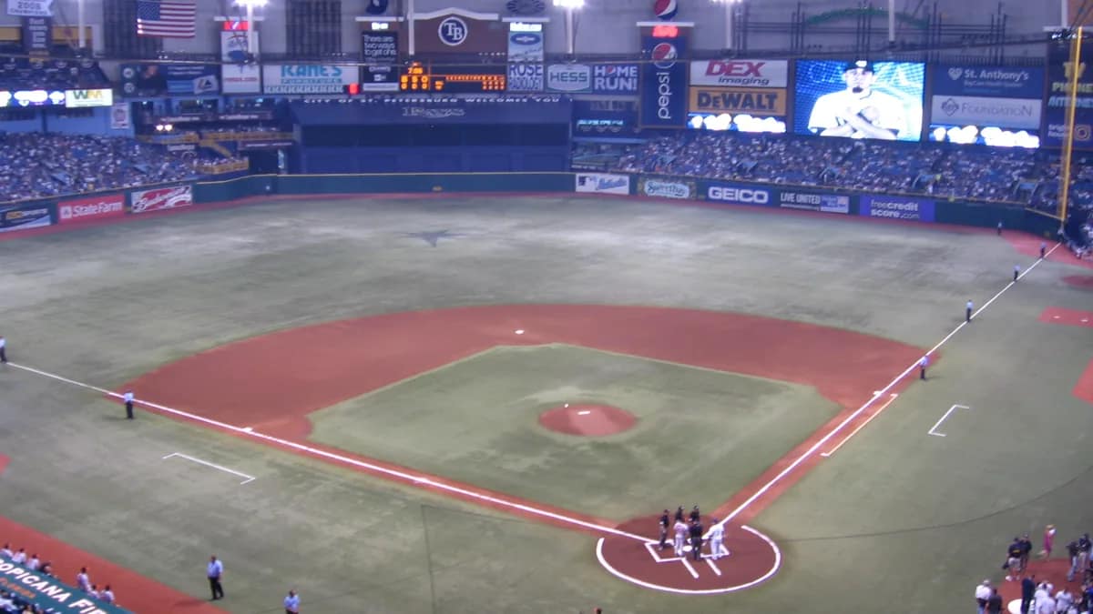 Tropicana Field in St. Petersburg, Florida, home of the Tampa Bay Rays